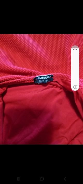 costume intero bambina rosso