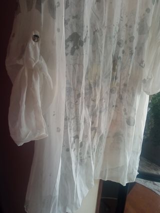 Blusa larga amplia estampado flor 