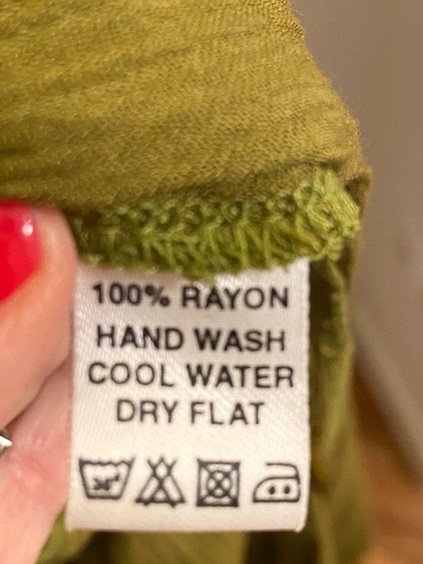 Caftano lungo verde bottiglia L