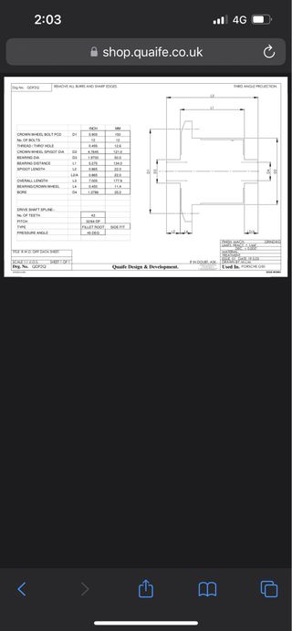 Autoblocante QUAIFE QDF2Q porsche