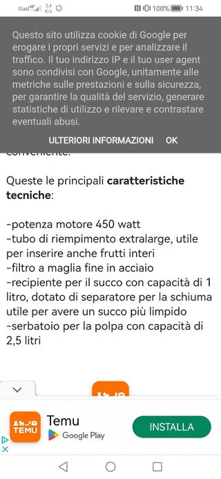 centrifuga per frutta e verdura silvercrest