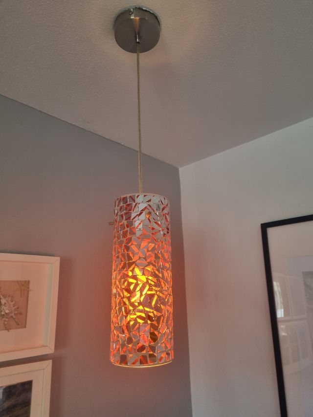 Lámpara de techo mosaico de cristales