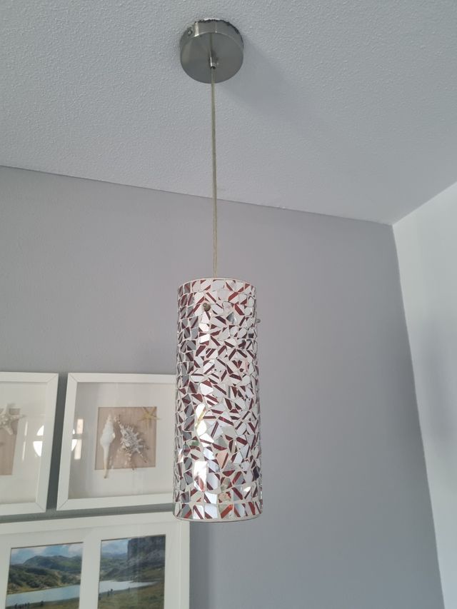 Lámpara de techo mosaico de cristales