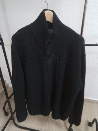 Chaqueta de lana Color Azul Marino talla XXL - 2XL