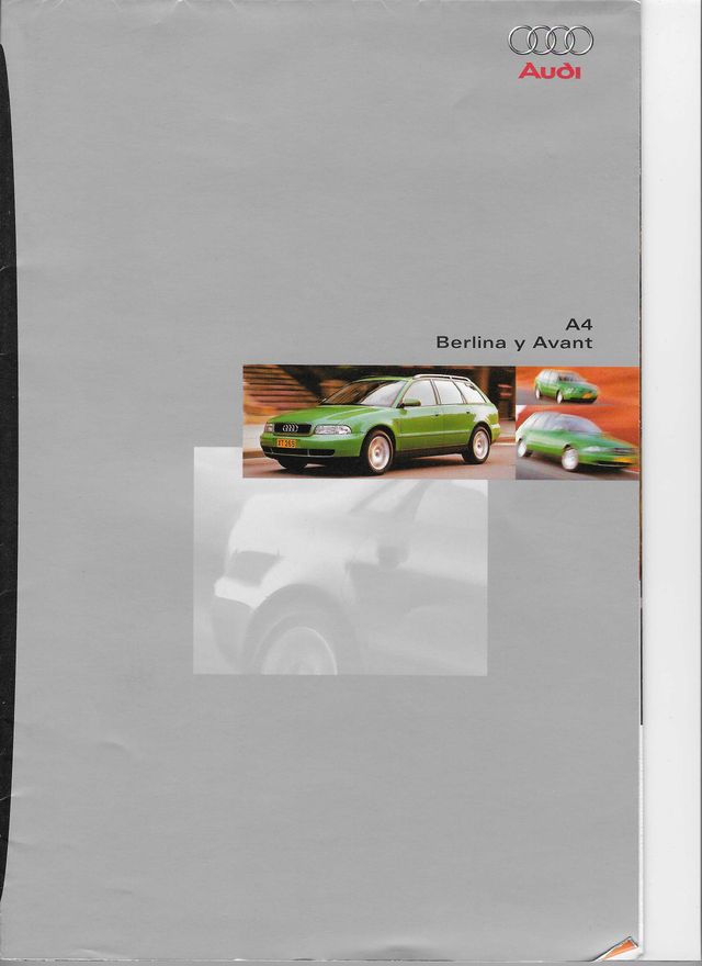 Catálogo desplegable Audi A4 - 1.998 - En español