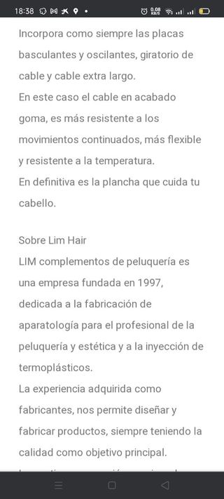 LIM HAIR PC 29 SILK Plancha cabello ¡¡NUEVA!!