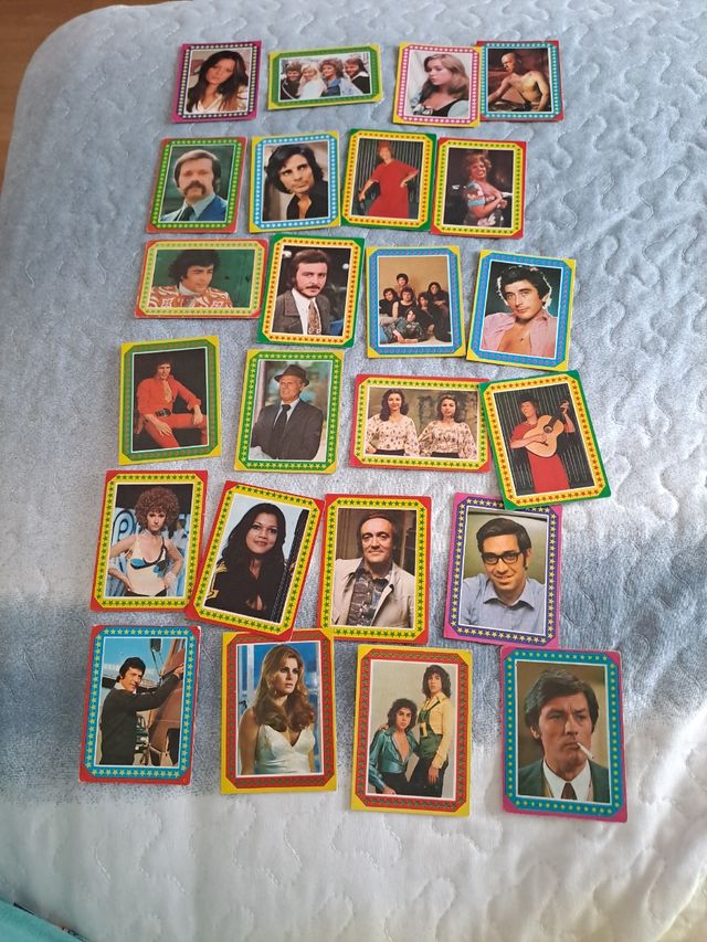 24 Cromos colección "Estrellas" 1974