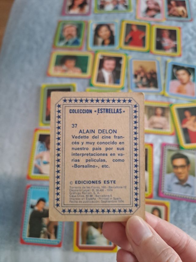 24 Cromos colección "Estrellas" 1974