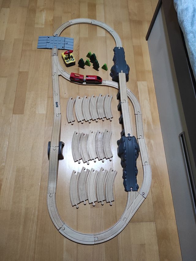 Circuito tren de madera 