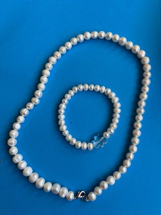 Collar y pulsera PERLA NATURAL. TOUS
