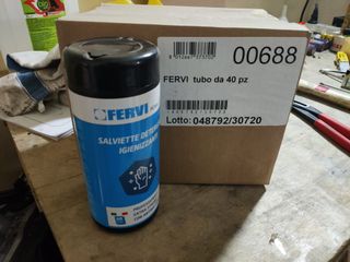 6 dispenser da 40 salviette igienizzanti Fervi