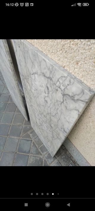 Encimera mármol blanco para cómoda mesa o zócalo