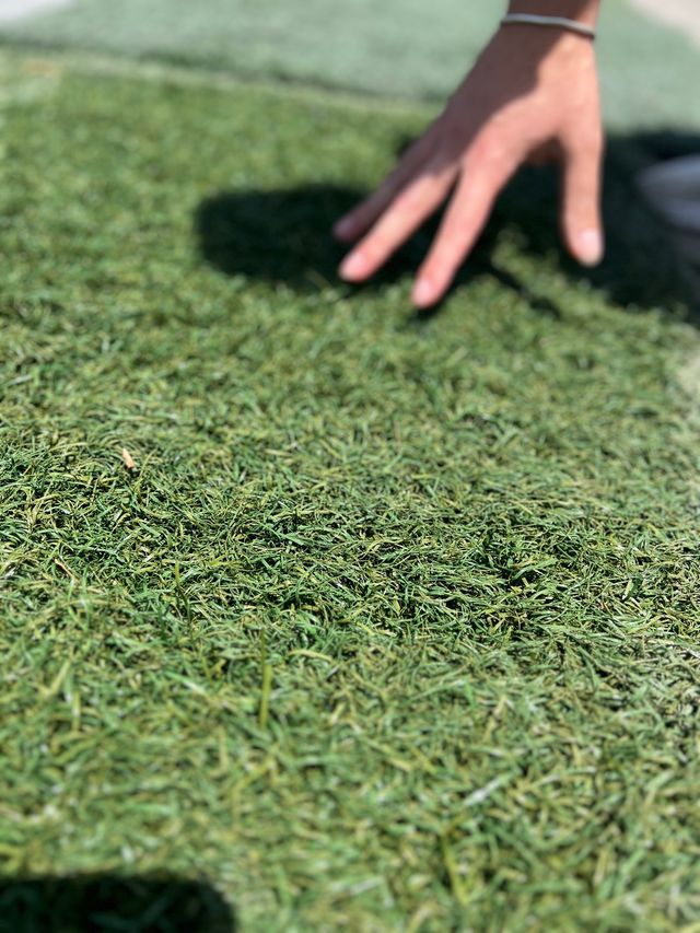 Césped artificial reciclado