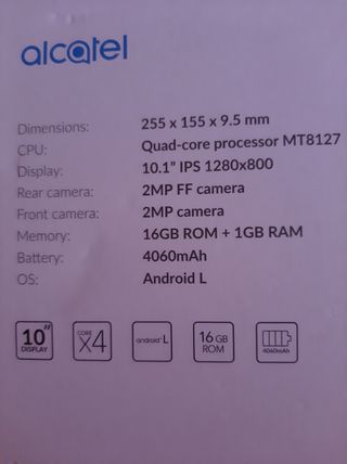 Tablet Alcatel A3 10 pulgadas