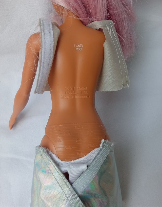 Barbie 2015 pop star capelli lunghi lilla Mattel