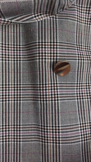 Americana larga cuadros talla 44