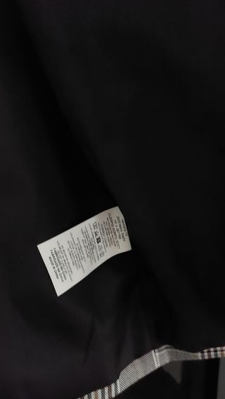 Americana larga cuadros talla 44