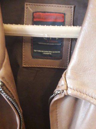 Cazadora piel hombre L