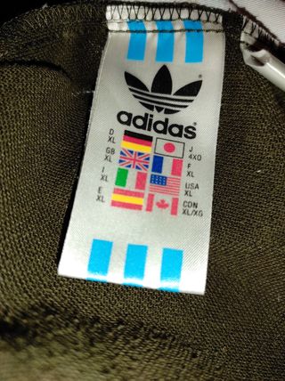 Chaqueta tela chubasquero adidas vintage 