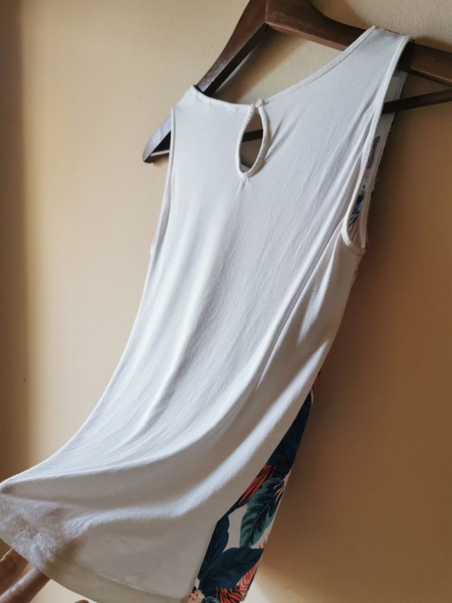 NAF NAF Top estampado floral sin mangas 