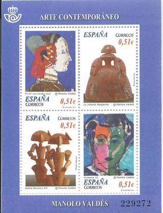 Arte contemporáneo año 2012. Nº 4739. Hoja Bloque.