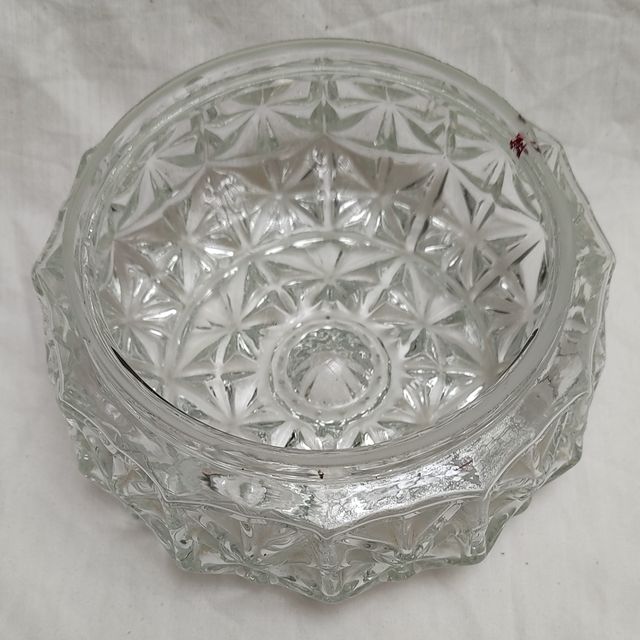 #63 Tulipa cristal relieve plafón alique vintage