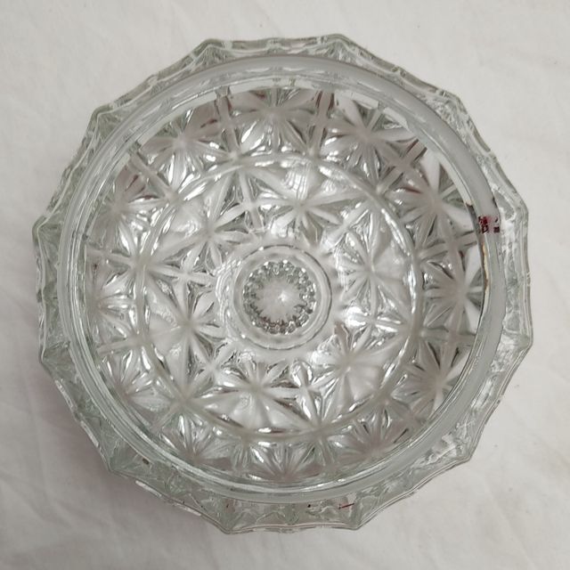 #63 Tulipa cristal relieve plafón alique vintage