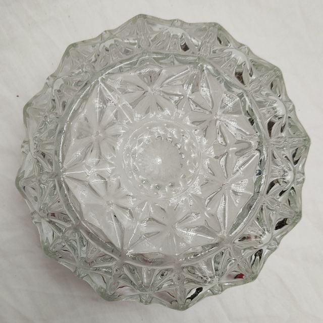 #63 Tulipa cristal relieve plafón alique vintage