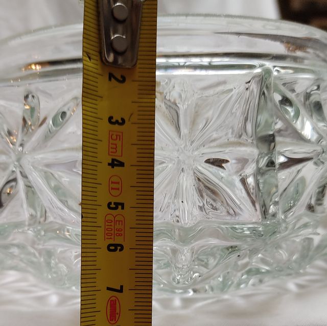 #63 Tulipa cristal relieve plafón alique vintage