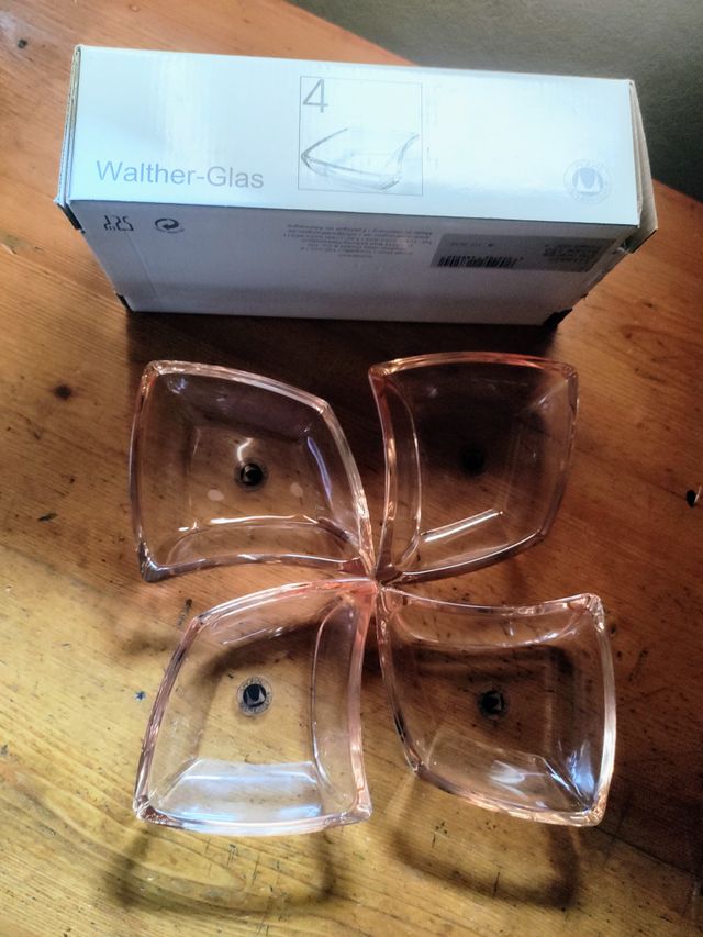 4 Coppette Walther Glas Ciotole per salse & tapas
