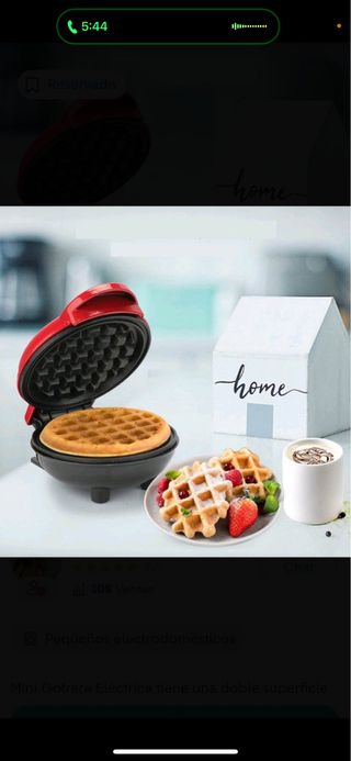 Gofrera mini 350w eléctrica