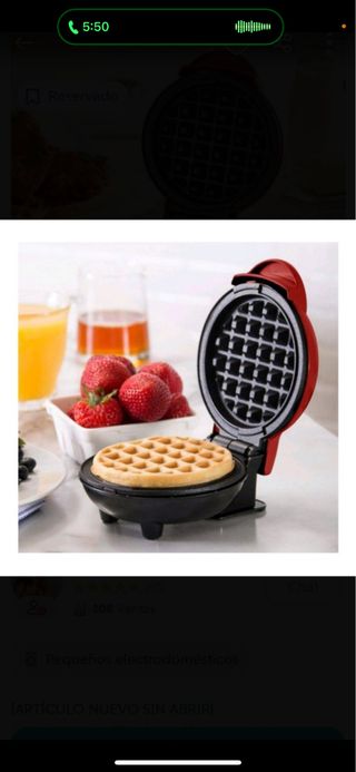 Gofrera mini 350w eléctrica