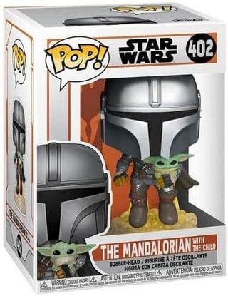 Funko Pop! Star Wars: Mando Flying con Jet Pack