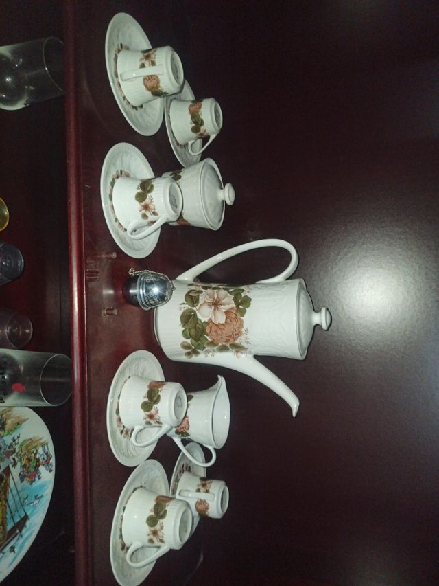 juego de té café Pontesa - antiguedad