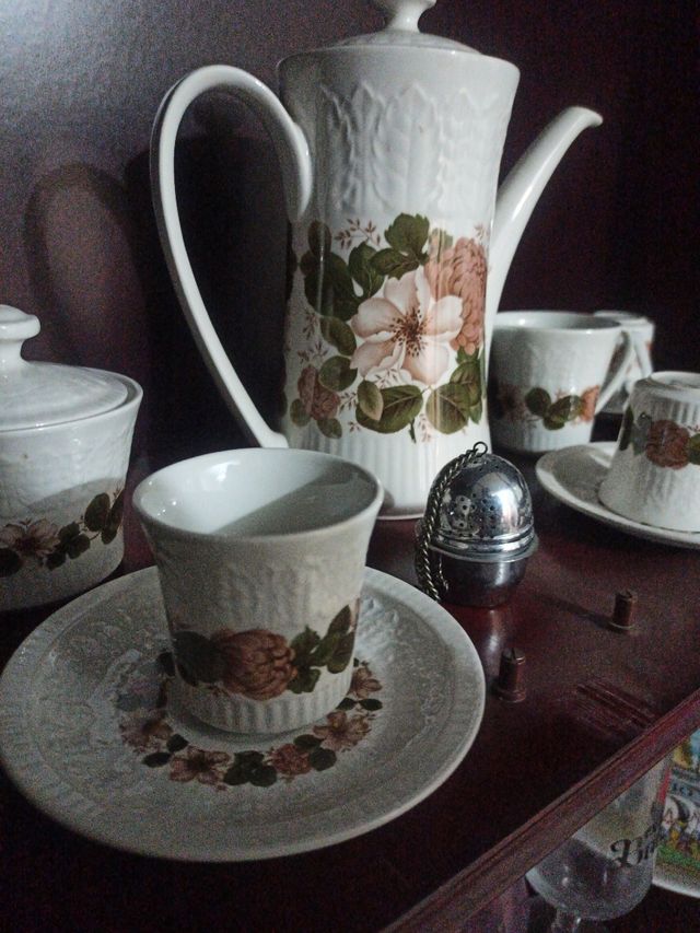 juego de té café Pontesa - antiguedad