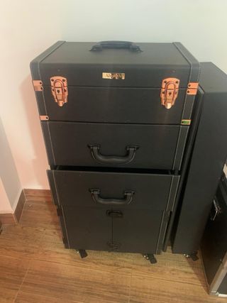 Maletín y carro de maquillaje