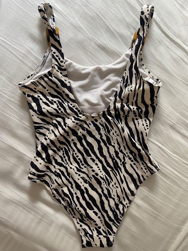 Bañador estampado talla 38, m