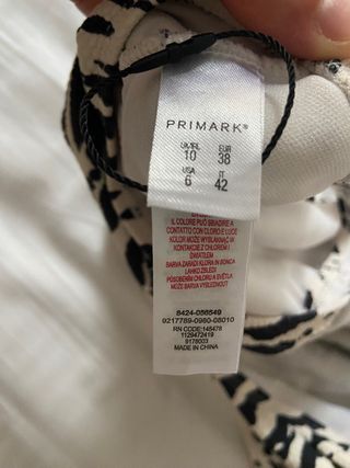 Bañador estampado talla 38, m