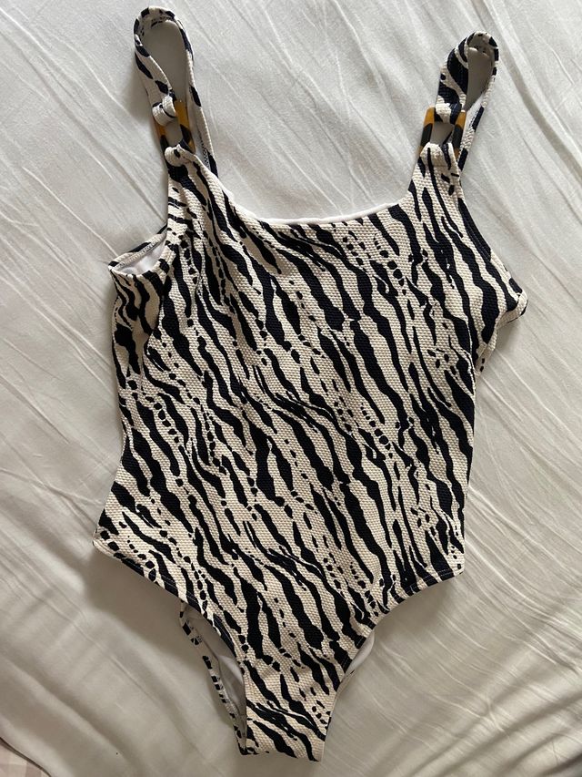 Bañador estampado talla 38, m