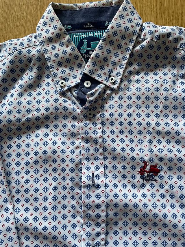 Camisa Ridebike Marca Vespa Camisas Moda La Vespa Ropa Hombre POLO