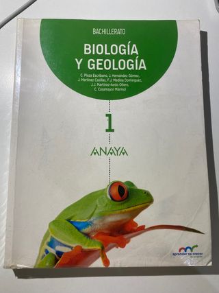 Libro Biología y Geología Anaya
