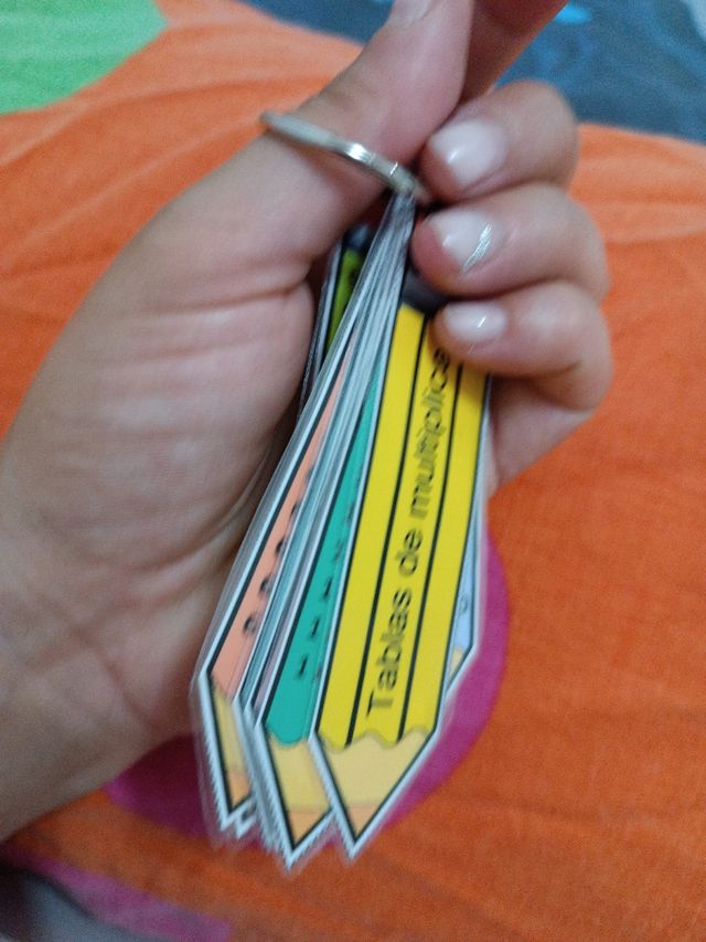Llavero de las tablas de multiplicar