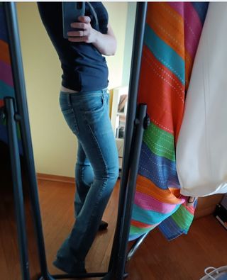 Jeans vintage y2K vita bassa, tg. 40