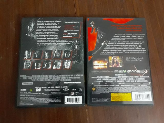 2 Dvd "SIN CITY"+"V DE VENDETTA".