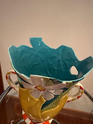 Jarrón de porcelana Galos