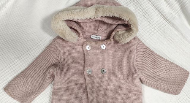 Abrigo bebé doble punto