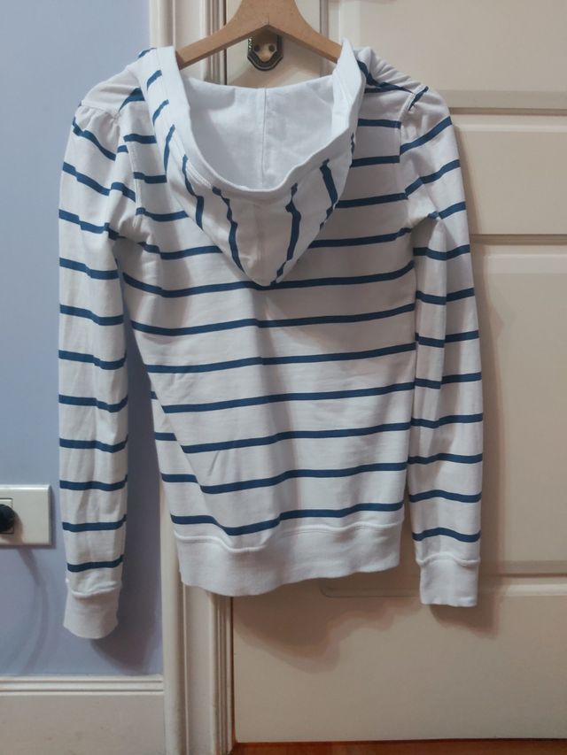 sudadera blanca bershka