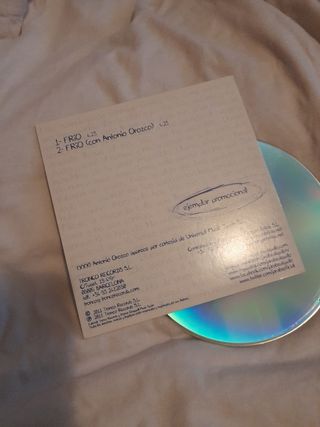 JARABE DE PALO CD PROMO FRIO. ANTONIO OROZCO