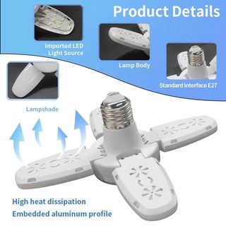 bombilla forma ventilador 