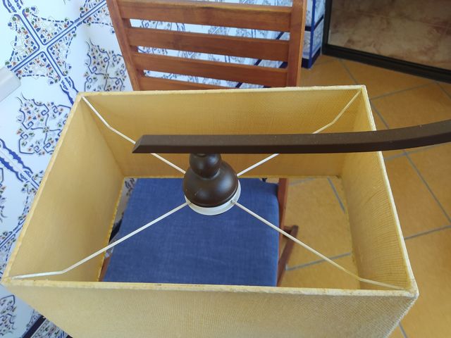 lámpara de techo y 2 pantallas rectangular